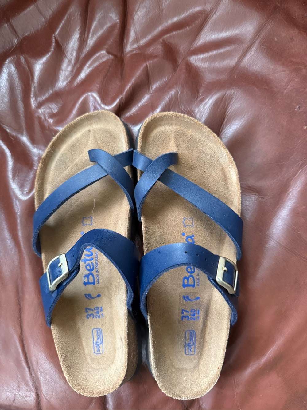 Betula By Birkenstock Sandals in Navy EUC 37